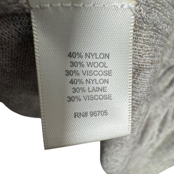 Rebecca Taylor drawstring cardigan Gray womens size Medium Super soft - Picture 7 of 8